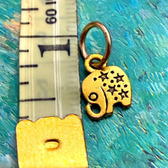 5/$10❤️❤️❤️NEW BRASS TRUNKS UP ELEPHANT CHARM PENDANT - Picture 2 of 2